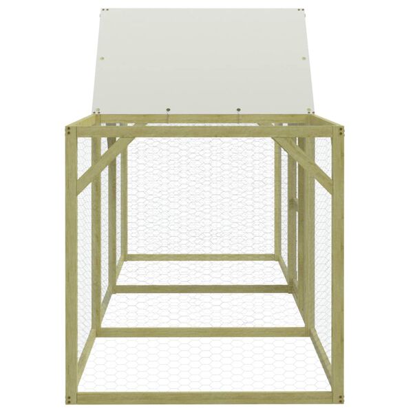 vidaXL vistu būris, 300x100x150 cm, impregnēts priedes masīvkoks