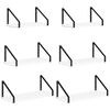 vidaXL Sienas plaukti 6 gab. Balts 40 x 16 x 15,5 cm