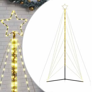 vidaXL LED Ziemassvētku eglīte 615 LED Silti Balta 404,5 cm