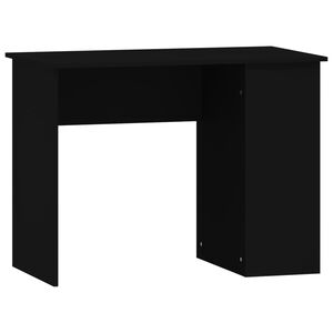 vidaXL rakstāmgalds, melns, 100x55x75 cm, inženierijas koks