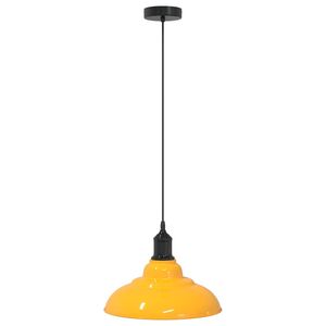 vidaXL piekaramā lampa, regulējams augstums E27 spīdums dzeltens &Oslash;31cm