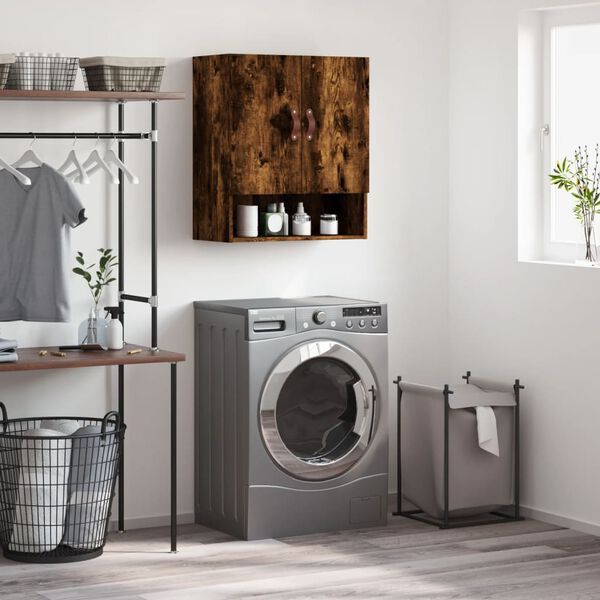 vidaXL sienas skapītis, ozolkoka krāsa, 60x31x70 cm, inženierijas koks