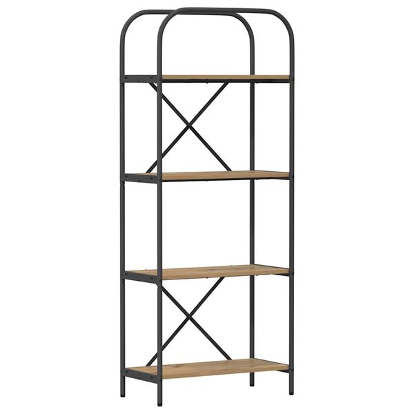 vidaXL Grāmatu plaukts Artisānā ozols 60 x 30 x 146 cm