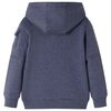 Bērnu jaka ar kapuci un rāvējslēdzēju, tum&scaron;i zils, 92