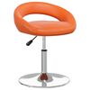 vidaXL grozāmi virtuves krēsli, 2 gab., oranža mākslīgā āda