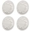 vidaXL Gaisa ventilācijas pārklāji 4 gab. Sudraba 100 mm