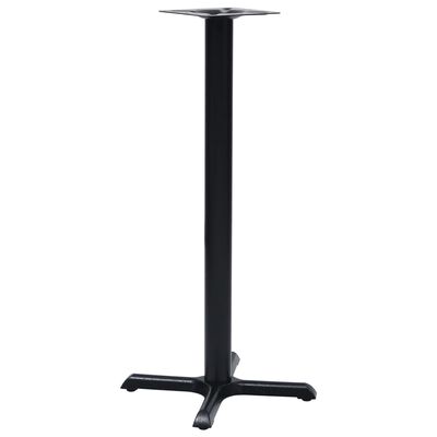 vidaXL bistro galda kāja, 56x56x107 cm, melns čuguns