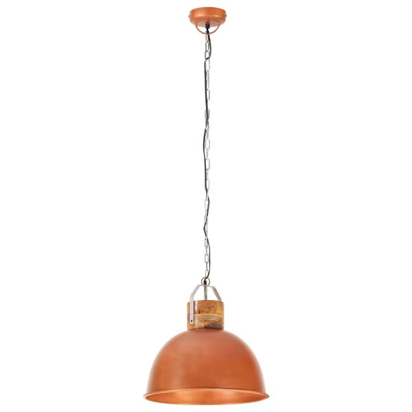 vidaXL griestu lampa, industriāls dizains, vara krāsā, 51 cm, E27