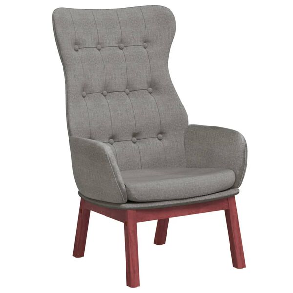 vidaXL atpūtas krēsls, gai&scaron;i pelēks audums