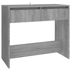 vidaXL konsoles galdiņ&scaron;, pelēcīgs, 89x41x76,5 cm, inženierijas koks