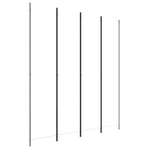 vidaXL 4-paneļu istabas aizslietnis, 200x220 cm, balts audums