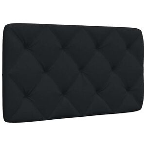 vidaXL galvgaļa spilvens, melns, 80 cm, audums