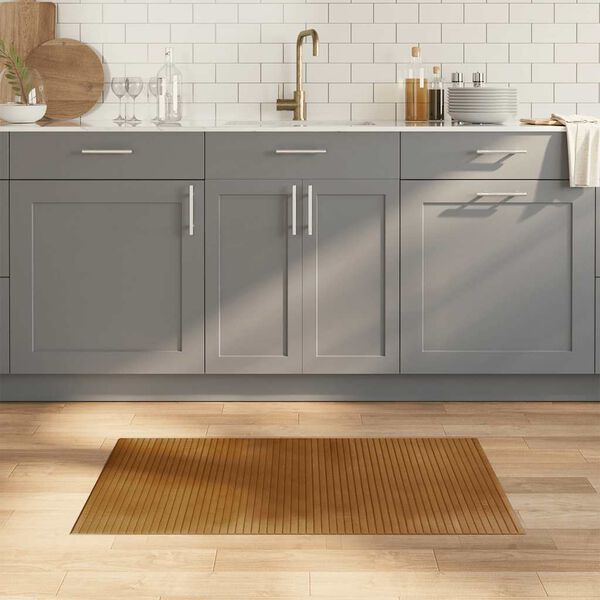 vidaXL paklājs, taisnstūra forma, brūns, 60x100 cm, bambuss