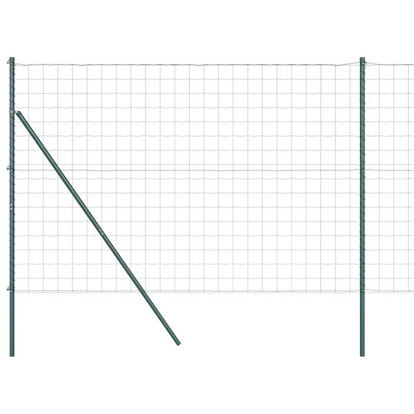 vidaXL Žogs ar stabu Zaļa 1,5 x 10 m Tērauds
