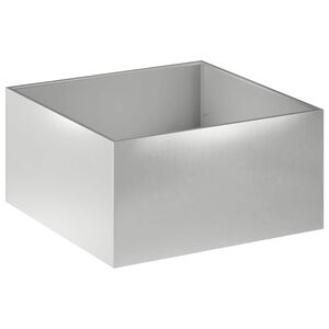 vidaXL Dārza stādītājs Sudraba 100 x 100 x 40 cm Nerūsējo&scaron;s tērauds