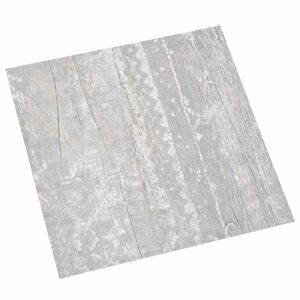 vidaXL Grīdas dēļi Gai&scaron;i pelēks un balts 5,11 m&sup2; 55 gab. PVC