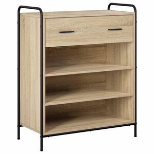 vidaXL Apavu skapis 76 x 36,5 x 93 cm Inženierijas koks Sonomas ozols