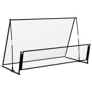 vidaXL futbola atsitiena vārti, 202x104x120 cm, tērauds