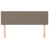 vidaXL gultas galvgaļi, 2 gab., 72x5x78/88 cm, pelēkbrūns audums
