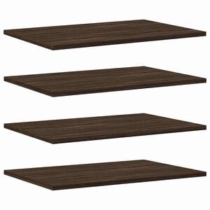 vidaXL sienas plaukti, 4 gab., brūni, 60x40x1,5 cm, inženierijas koks