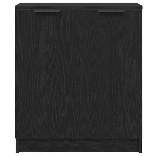 vidaXL Puse 3 pcs Melns ozolkoks 180 x 30 x 70 cm Inženierijas koks