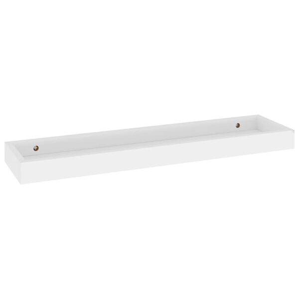 vidaXL sienas plaukti Loggia, 2 gab., balti, 60x15x4 cm, MDF