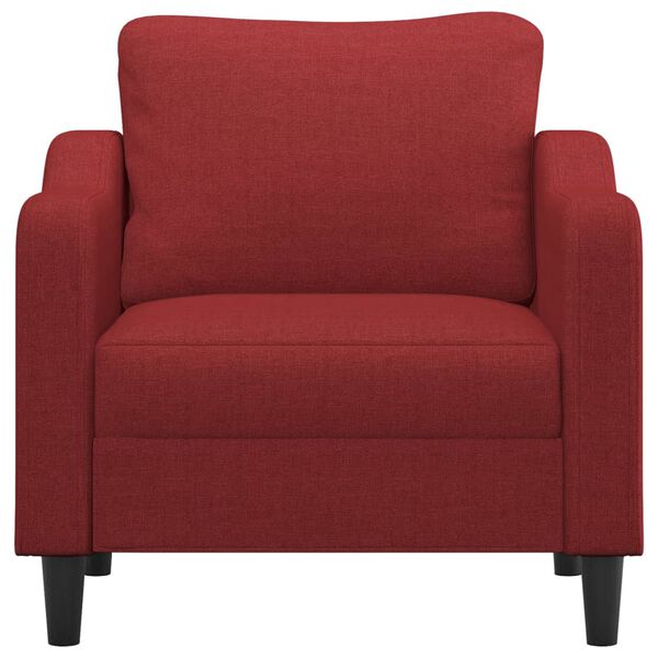 vidaXL atpūtas krēsls, 60 cm, vīnsarkans audums