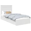 vidaXL Glabā&scaron;anas gulta Balts 90 x 190 cm Inženierijas koks