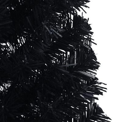 vidaXL mākslīgā Ziemassvētku egle ar statīvu, pusapaļa, 150 cm, PVC