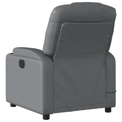 vidaXL masāžas krēsls, pelēka mākslīgā āda