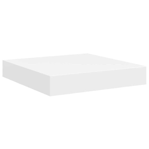 vidaXL sienas plaukts, balts, 23x23,5x3,8 cm, MDF