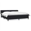 vidaXL Box Spring Gulta ar matračiem Melns 180x210 cm samts