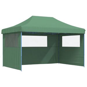 vidaXL Balles telts 440 x 292 x 315 cm Zaļ&scaron; ar zilu rāmi