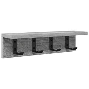 vidaXL Sienas pakaramais Pie sienas Pelēks Sonoma 40 x 10,5 x 10,5 cm