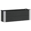 vidaXL Augstā puķu kaste Melns 100 x 30 x 36 cm alu.