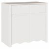 vidaXL Puse Drammen Balts 79 x 43 x 75.5 cm Priedes masīvkoks