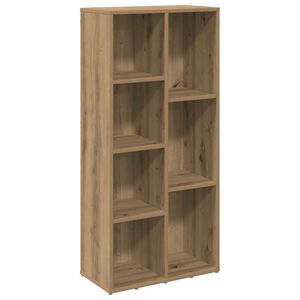 vidaXL grāmatu plaukts, koka krāsa, 50x25x104 cm