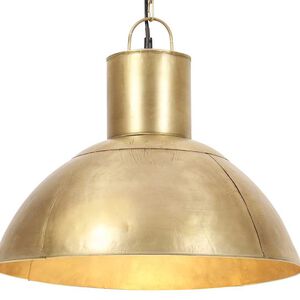 vidaXL griestu lampa, misiņa krāsā, apaļa, 25 W, 48 cm, E27