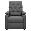 vidaXL atpūtas krēsls, paceļams, gai&scaron;i pelēks audums