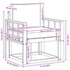 vidaXL Āra dīvānu komplekts Cieta akācijas koks un poliesters Dabiska