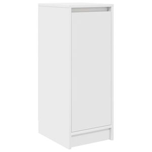 vidaXL apavu skapītis, balts, 29,5x34x76 cm, inženierijas koks