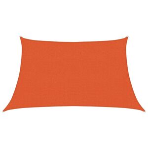 vidaXL saulessarga bura, 160 g/m&sup2;, trapeces formas, oranža, 3/4x2 m, HDPE