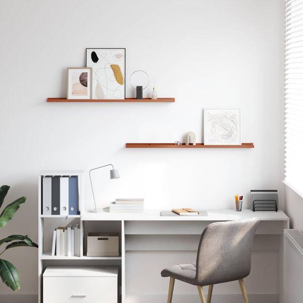 vidaXL Sienas plaukts 2 pcs Sarkana 100 x 9 x 3 cm Inženierijas koks