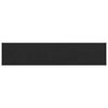 vidaXL Logu palodze Melna ar koka tekstūru 120 x 30 x 4,5 cm PVC