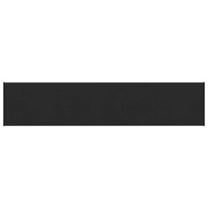 vidaXL Logu palodze Melna ar koka tekstūru 120 x 30 x 4,5 cm PVC