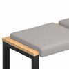 vidaXL Solspilvens 2 pcs &Scaron;erpa Audums Gai&scaron;i pelēka Dziļums 35 cm