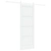 vidaXL Slīdo&scaron;ās durvis 73,5 x 198,5 cm Inženierijas koks Balts
