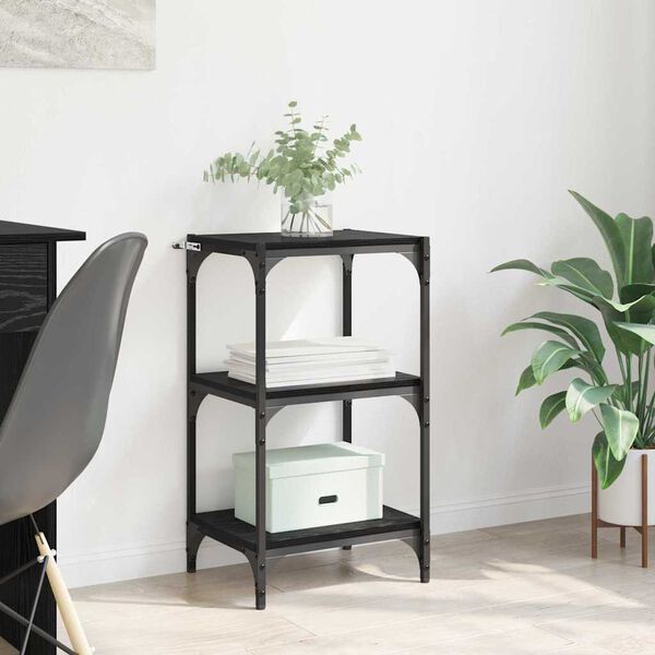 vidaXL Grāmatplaukts Melns ozols 40 x 33 x 70,5 cm