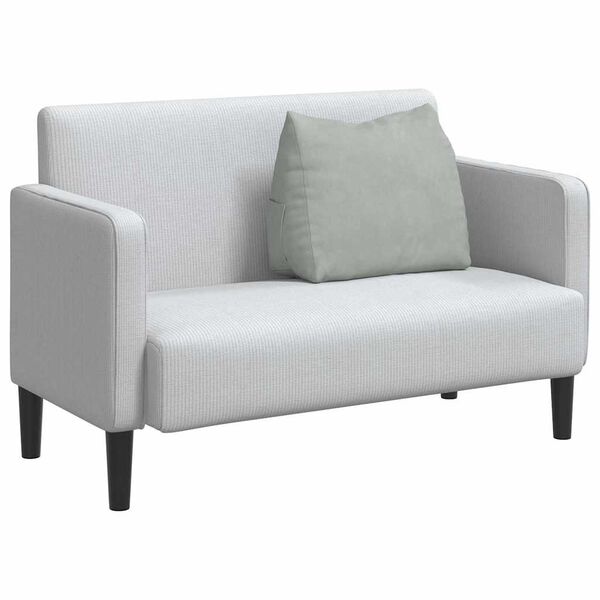 vidaXL Atpakaļ spilvens Gai&scaron;i pelēks 60 x 20 x 50 cm Korduroja audums