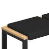 vidaXL Solspilvens 4 gab. Mākslīgā āda Melns Dziļums 35 cm